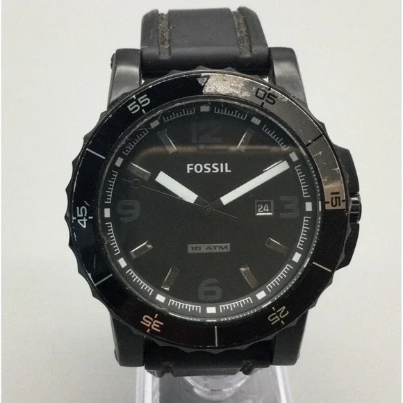 Fossil Accessories Fossil Watch Men 45mm Black Dial Date